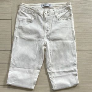 Just black white skinny jeans